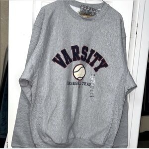 Steve and Barry's Oversized Varsity Baseball Team Sweatshirt Size Medium… NEW